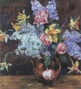 Roses, Lilacs, and Daffodils by Lovis Corinth